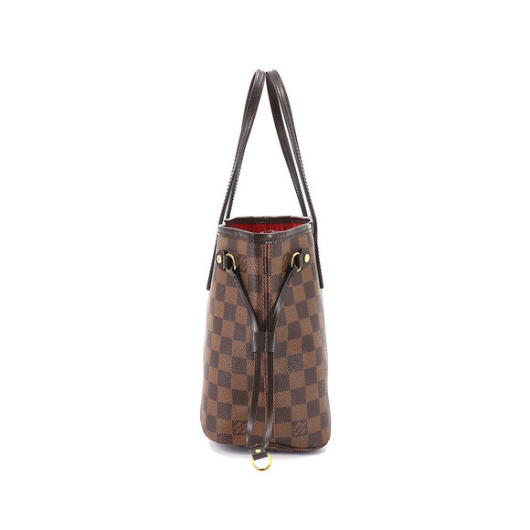 Louis Vuitton Damier Neverfull PM Tote Bag Brown Gold Hardware - Picture 3 of 9